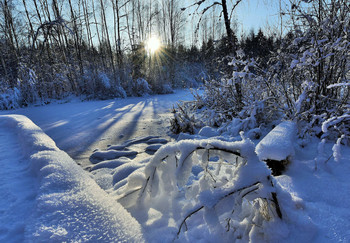 &quot;Прекрасен зимний, тихий вечер ...&quot; / &quot;Прекрасен зимний, тихий вечер,
 Когда кругом белым - бело.
 Улегся спать уставший ветер,
 Ушедши в поле за село ...&quot;