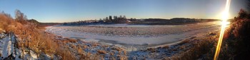 река Сухона декабрь 2020 / вологодская область