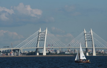 &nbsp; / Вантовый мост через Большую Неву ..мост через Корабельный фарватер..Западный скоростной диаметр .