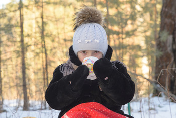 согреться / на природе