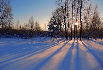 Вечереет... / Томская область, природа, пейзаж