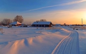 Снежная тайна / Томская область. Зимний сельский вечер.