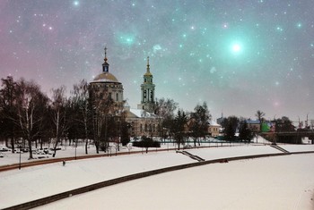 В Крещенский сочельник / В Крещенский сочельник собор Михаила Архангела