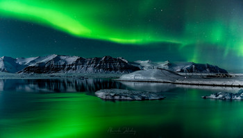 Ловцы Северного сияния / Панорама Ледяной Лагуны, Исландия