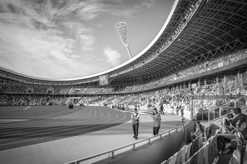 Обновлённый стадион Динамо | Renovated Dynamo Stadium / Первое крупное мероприятие после многолетней реконструкции стадиона Динамо. Минск. Беларусь. Удалось побывать в качестве внештатного фотографа в 2018 году..