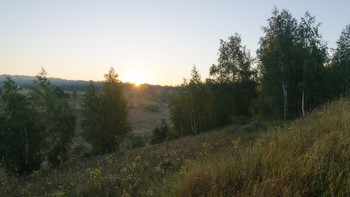 Утро в яру / Ранее утро августа,Белгородский район.