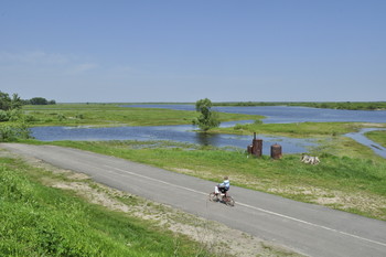 Вид на Припять с Туровского городища / Первое упоминание о Турове-980 год.