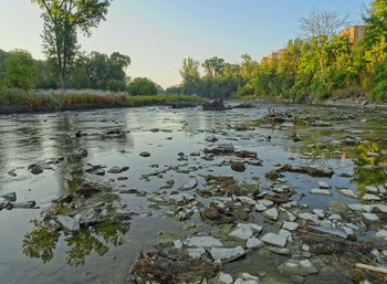 утро реки / Hamber River, Toronto, Canada
