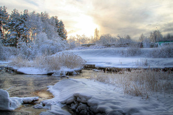 Река февраль / Зима