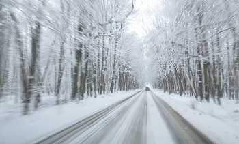 Зимняя дорога. / ***