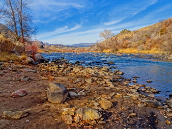 Анимас / Animas River, Durango city, Colorado, USA