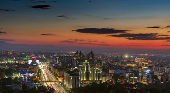 Июльский закат в Алматы / Июльский закат в Алматы