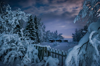 Ночная сказка Белого моря. / Северная Карелия, район Беломорска, февраль этого года.