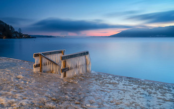 &nbsp; / heute morgens am Attersee