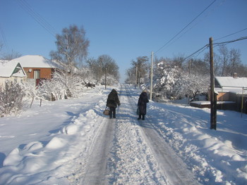 Домой... / Зима,снег