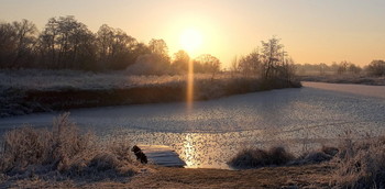 Предзимье. / Морозное, ноябрьское утро на озере Рожок.