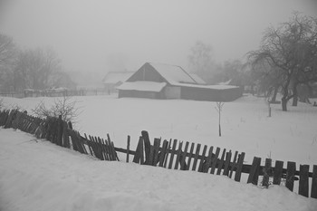 деревня / Бералусь, деревня, утро