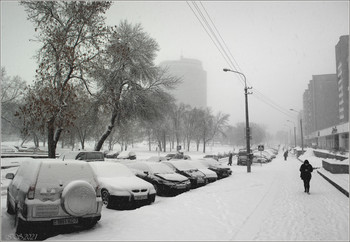 в городе снегопад / ***