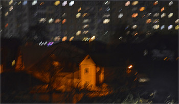 Ночные окна / Съёмка со сдвигом