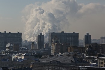 городские зарисовки / Москва март мороз