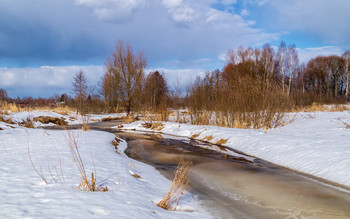 Весна берёт своё # 01 / 27 марта 2021 года, река Дрезна, восток Московской области