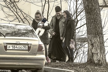 Человек крестился / Сергиев Посад.
