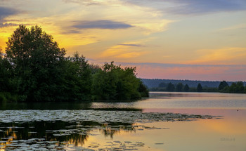 Летний рассвет. / Утро на озере Сосновое.