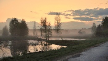 Майский вечерний туман / Майский вечерний туман в Полесье
