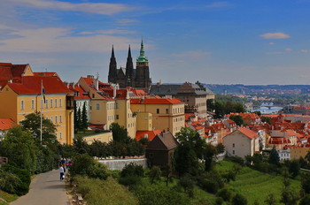 Крыши Праги / Чехия,Прага,Верхний град.