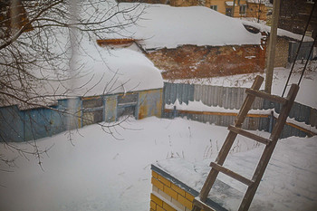 По крышам / Муром снежным февральским днём.