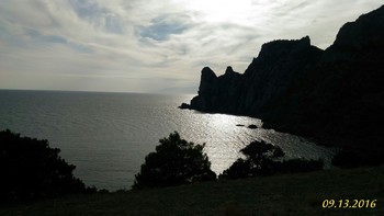 Вечернее море / Крым. Чёрное море у мыса Фиолент.Вечер.