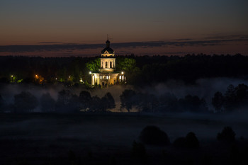 Ночной туман / ночь, туман, Фрязино, Гребнево