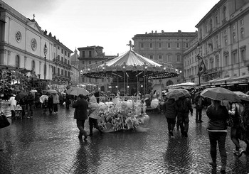 В городе дождь / В Риме дождь