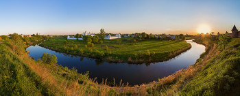 Вечерний Суздаль (4) / Панорама из 11 вертикальных кадров... Май, вечер...