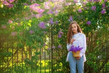 Фиолетовый июнь / модель Ангелина Табакова