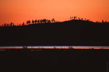 Закат на озере / Забайкалье.