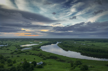 Июньский закат / Закат на Клязьме