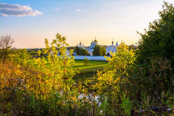 вечер в Суздале / сентябрь, вечереет, Суздаль, Покровский монастырь.