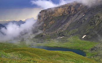 Озеро Турье / Кавказ. Архыз. Хребет Абишира-Ахуба