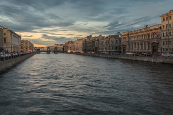 Вечер на Фонтанке / Вечерний город