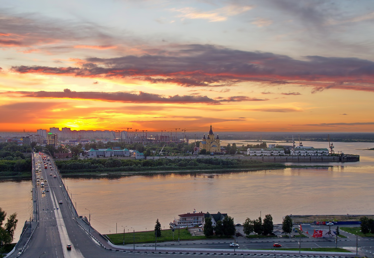 Нижний новгород город закатов фото