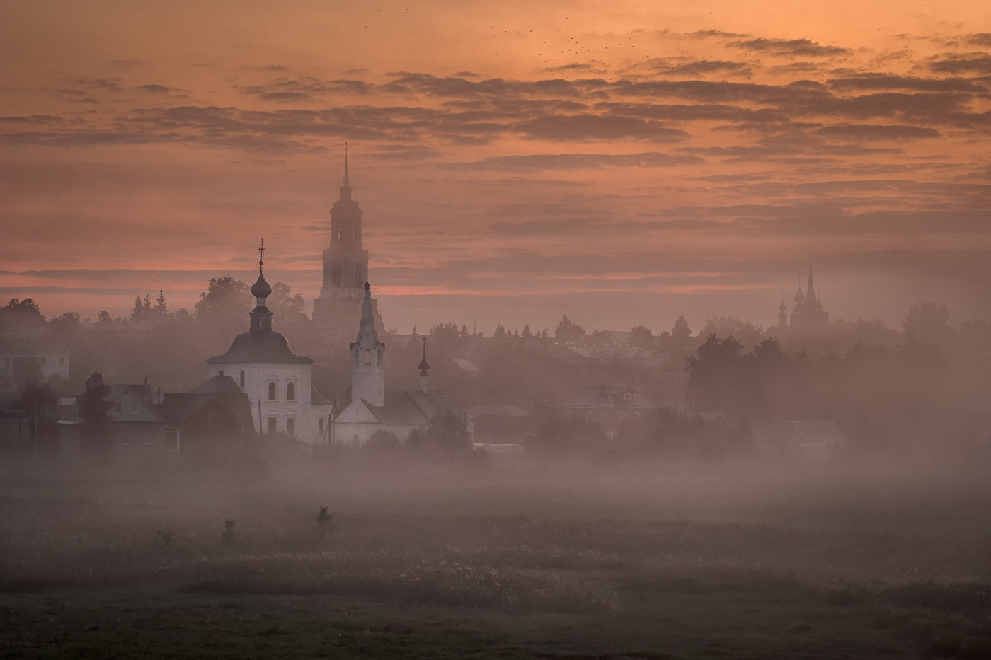 Елецкий Вознесенский собор в тумане фото