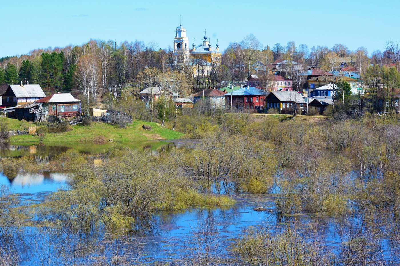 Ярославская область деревня река Церковь