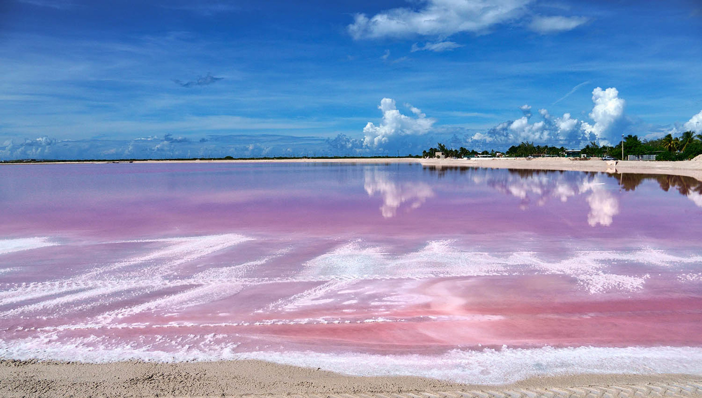 Розовое озеро баку