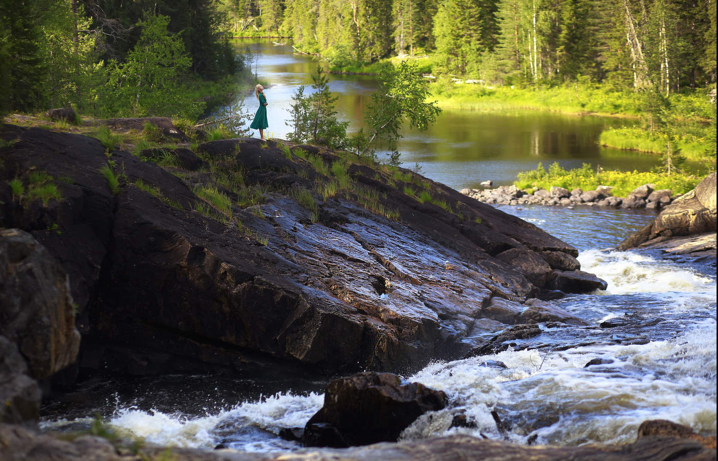 Водопад Куми Карелия