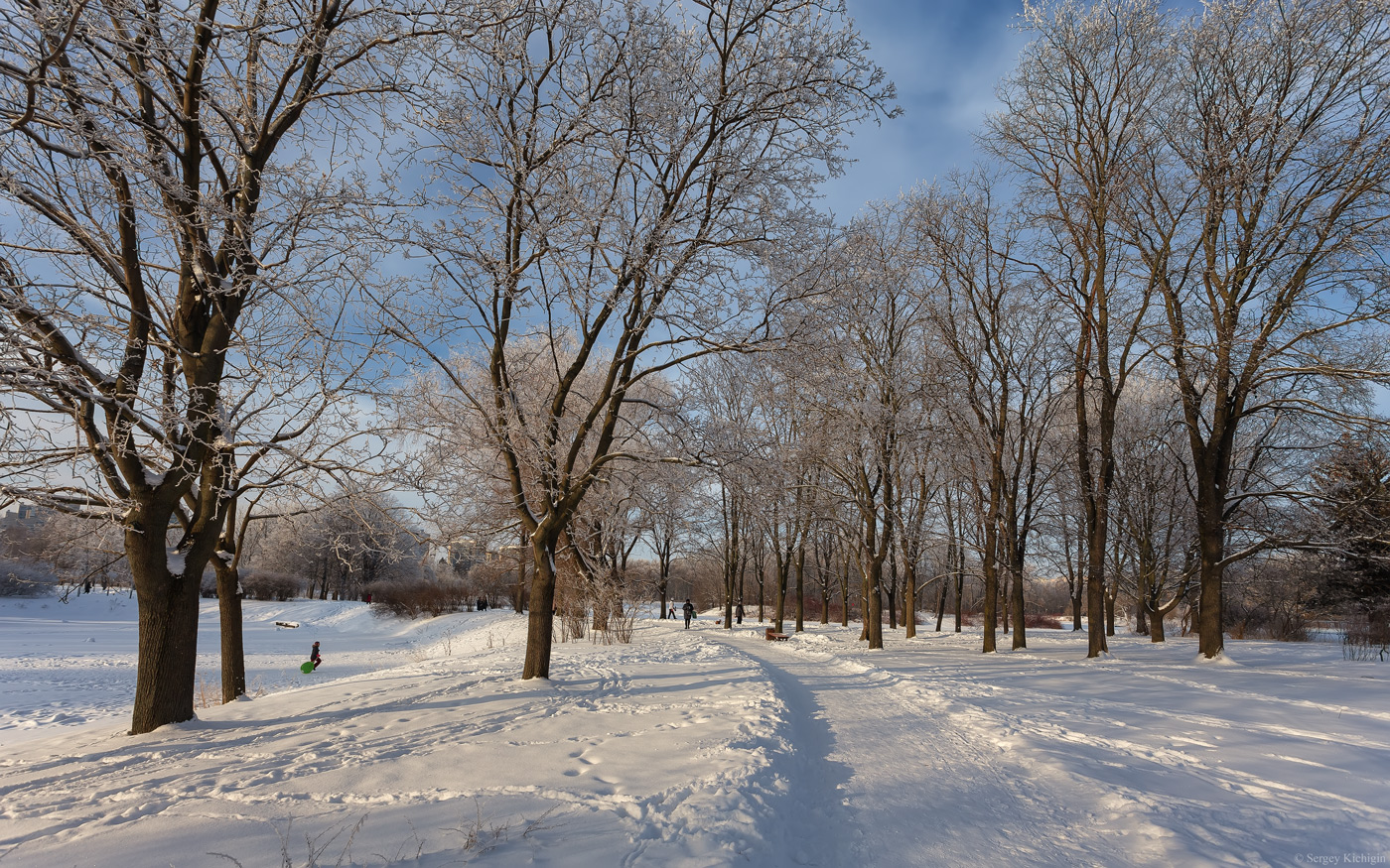 парк победы зимой саратов