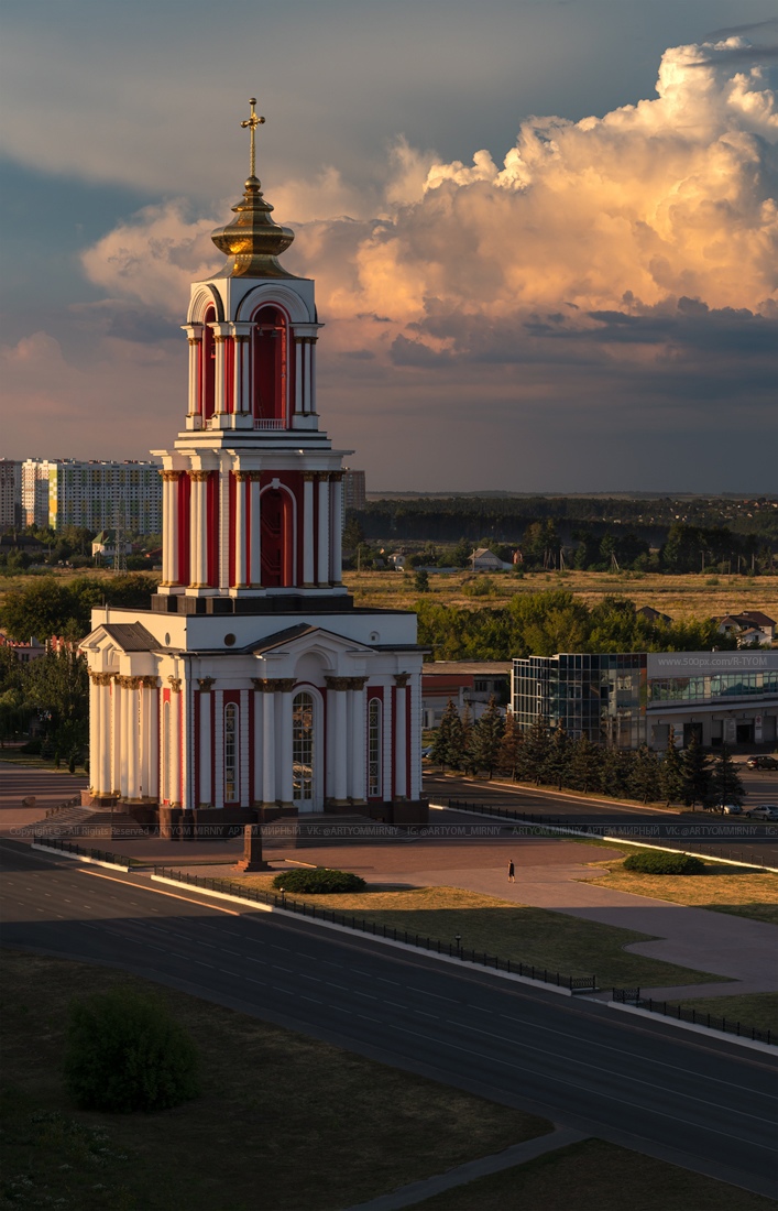 Рисунок собор Георгия Победоносца Курск