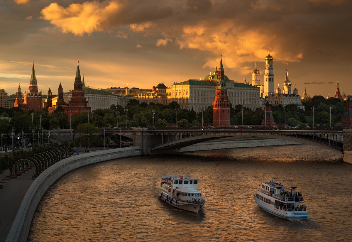 Кремль и москва сити