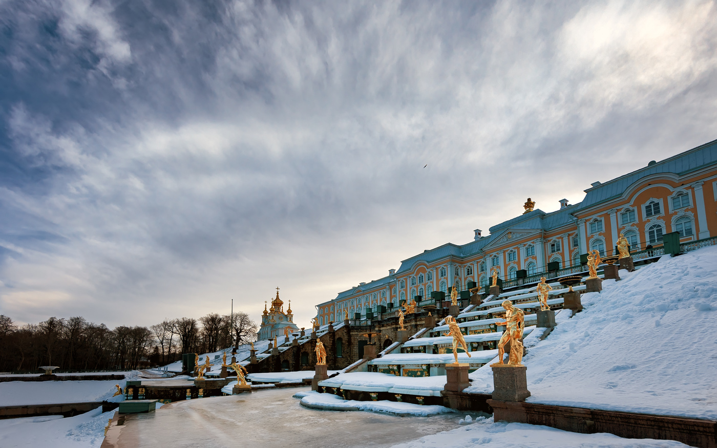 петергоф в санкт петербурге зимой