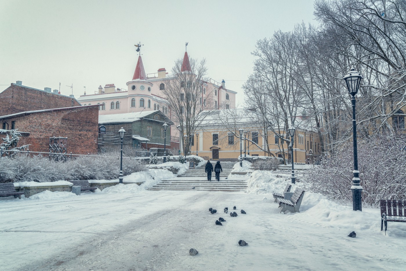 Старый снежный Выборг